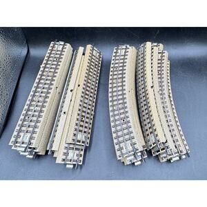 12 Each Märklin H0 Track Curve Straight Electric Train Track Hollow Profile #38